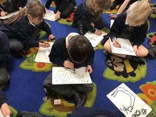 Reception are thinking about the local area. Today we read the story The Gingerbread Man. We drew maps of his journey.