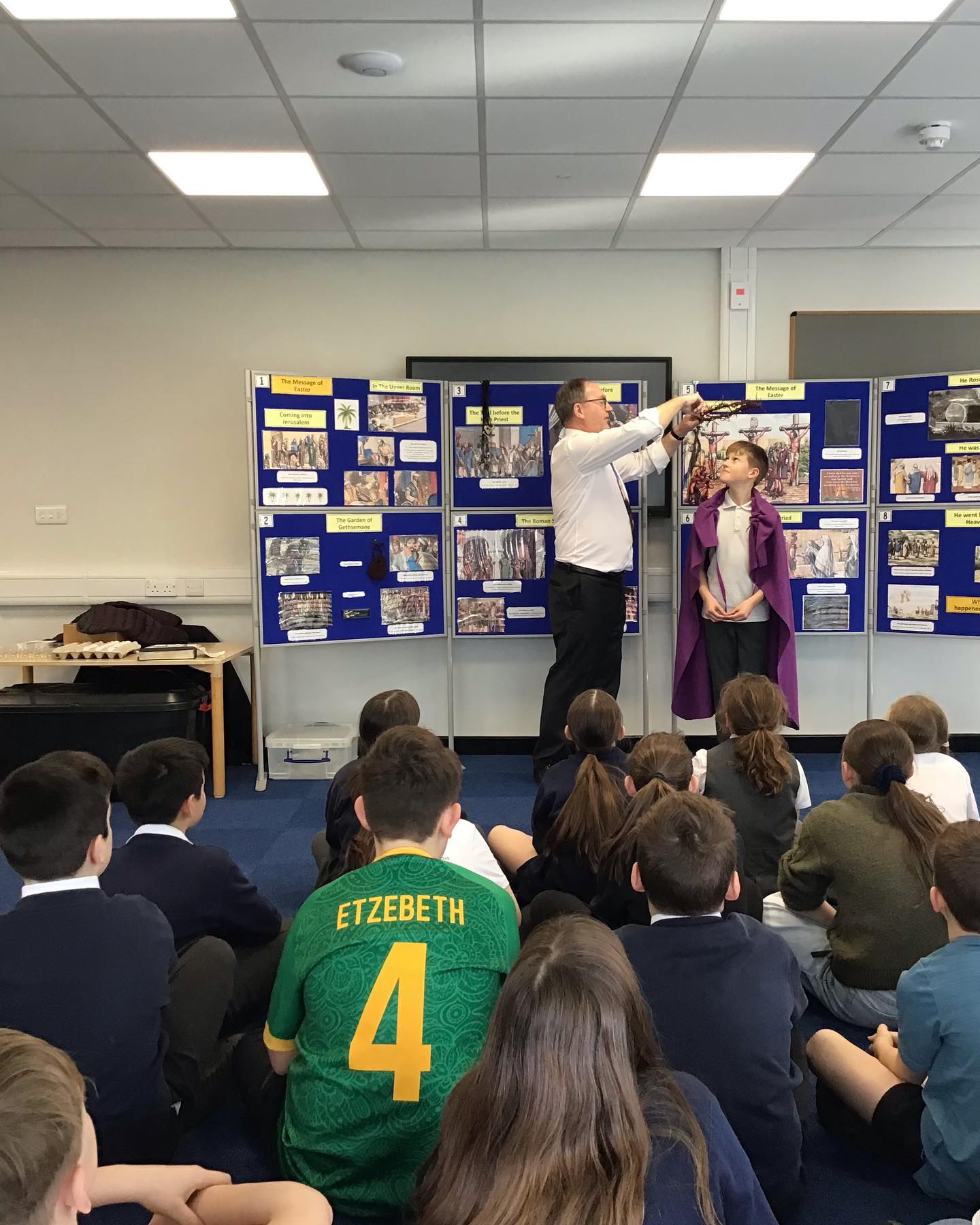 Year 5 have taken part in a bible exhibition which has reinforced the children’s knowledge about Easter.