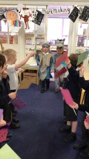 Reception have been learning about Palm Sunday. ✝️
